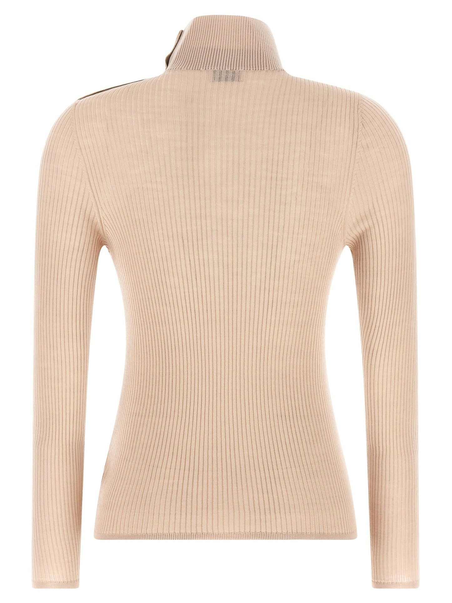 Moncler Beige Virgin Wool Cardigan
