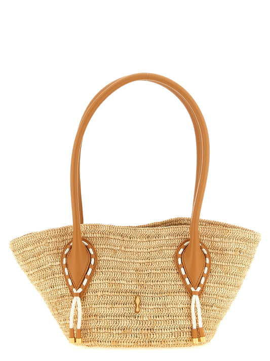 Sac Shopping Christian Louboutin Venus Basket Mini Rafia Beige – Authentique | HBPS Fashion