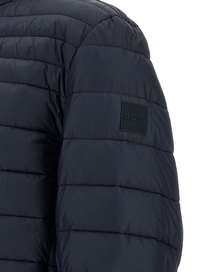 Hugo Boss Blue Polyamide Full-Length Jacket
