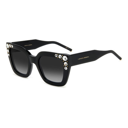 Carolina Herrera Black Acetate Sunglasses
