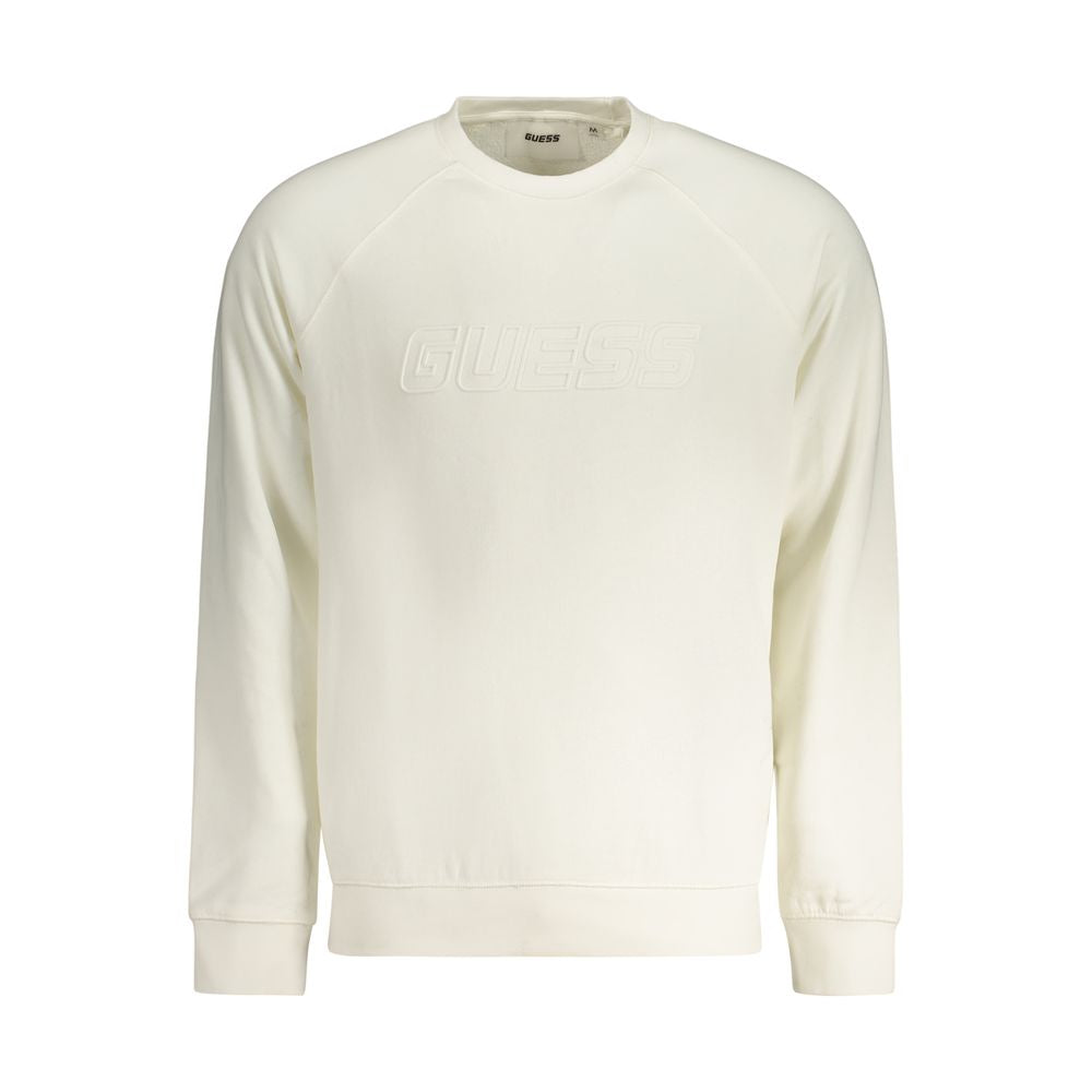 Sweat-shirt Guess Jeans homme en coton blanc – GU-46525