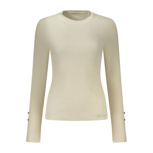Pull Guess Jeans femme en viscose blanc – GU-46530