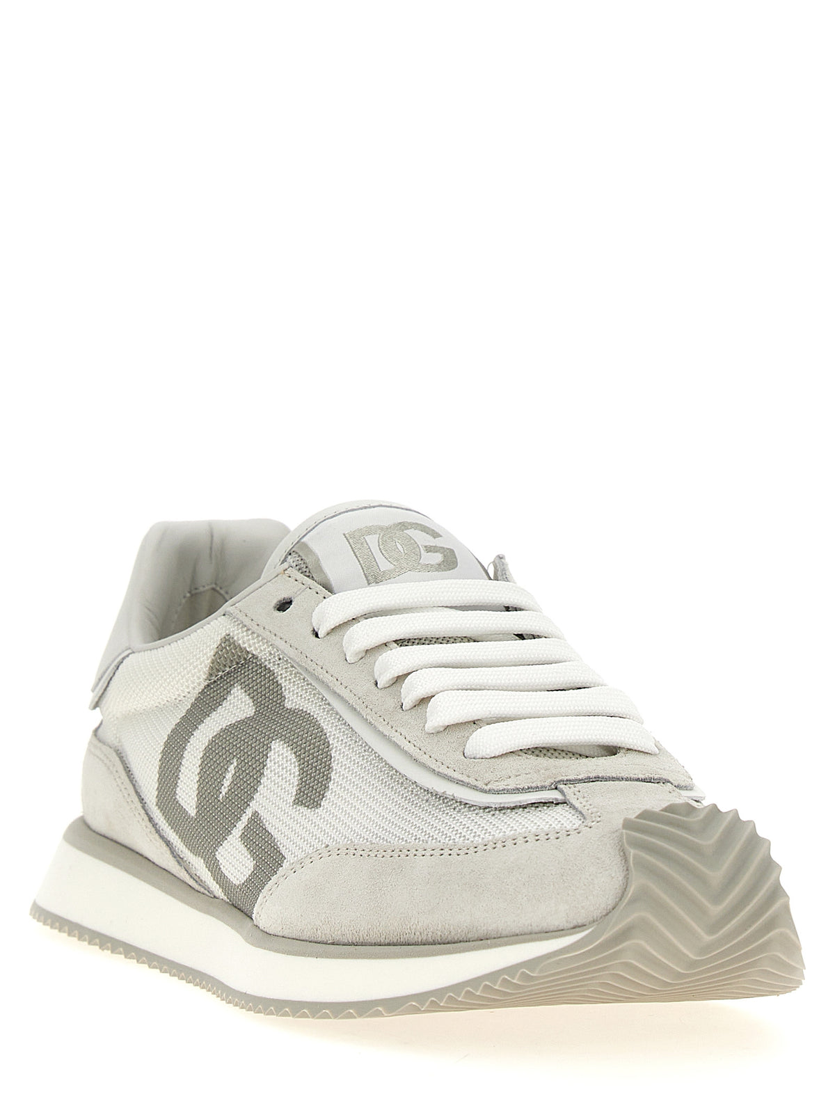 Baskets Dolce & Gabbana homme DG Cushion en cuir de veau gris – DO-293170