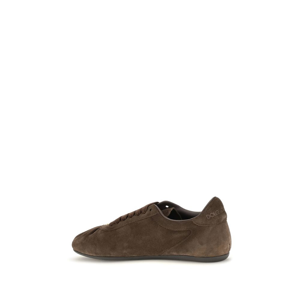Baskets Dolce & Gabbana femme en daim marron – DO-CK2485A058180081