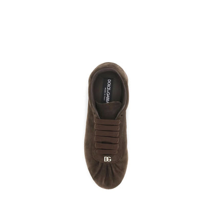 Baskets Dolce & Gabbana femme en daim marron – DO-CK2485A058180081