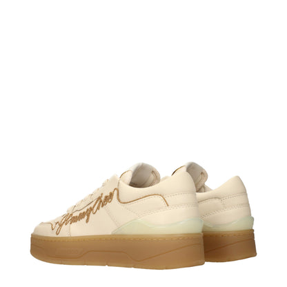 Baskets Jimmy Choo femme en cuir beige – JI-15623203029257