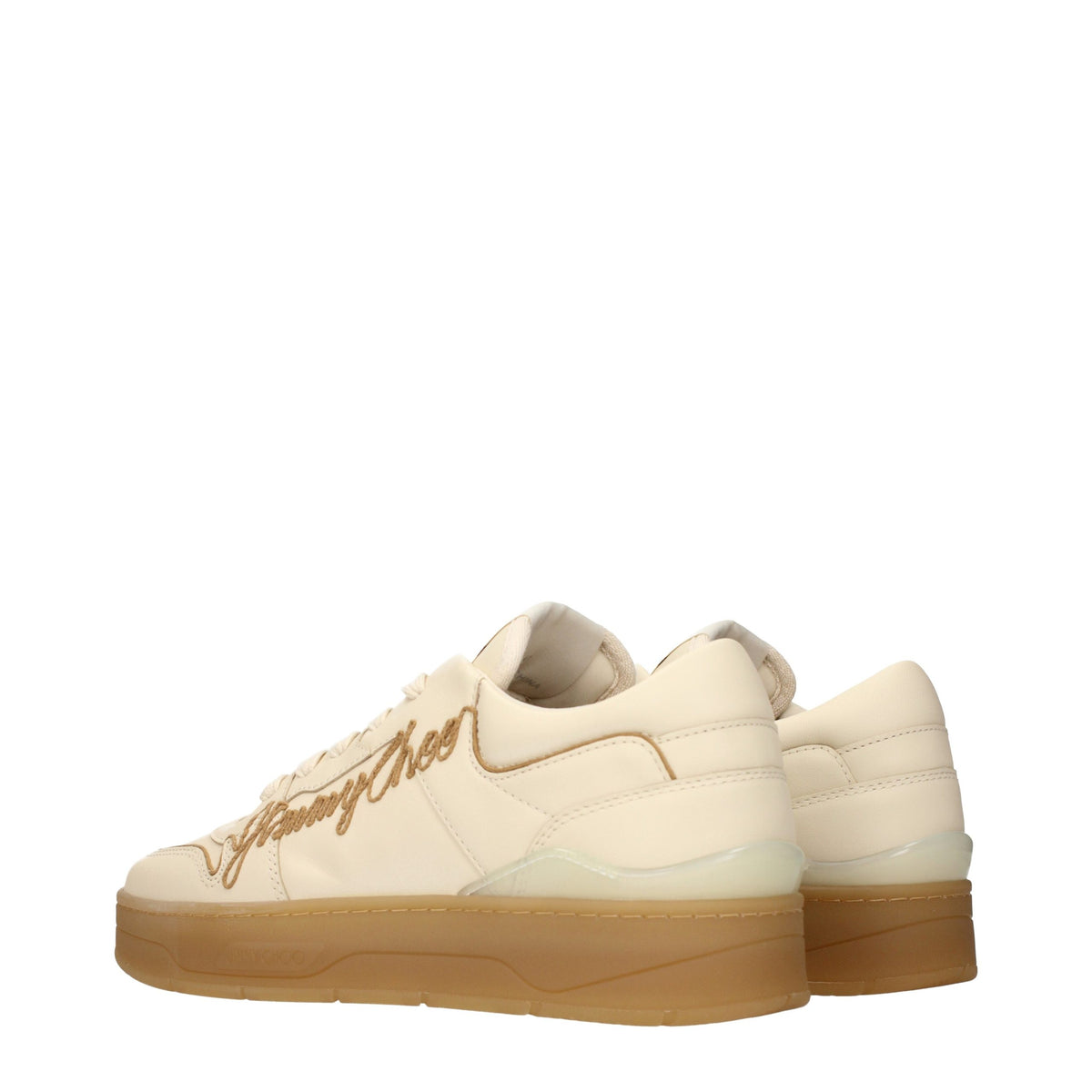 Baskets Jimmy Choo homme en cuir beige – JI-15623221805321