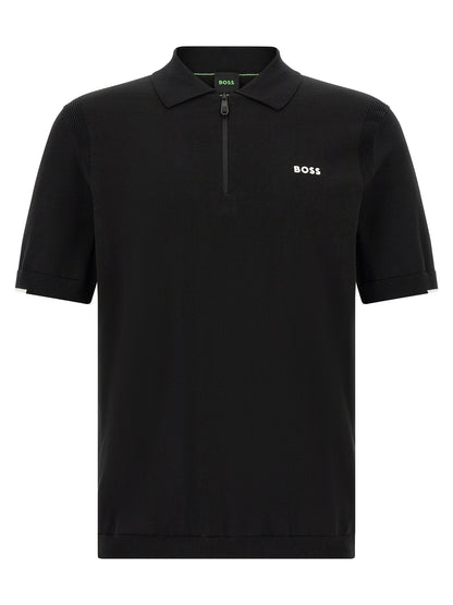 Hugo Boss Black Cotton Polo Shirt