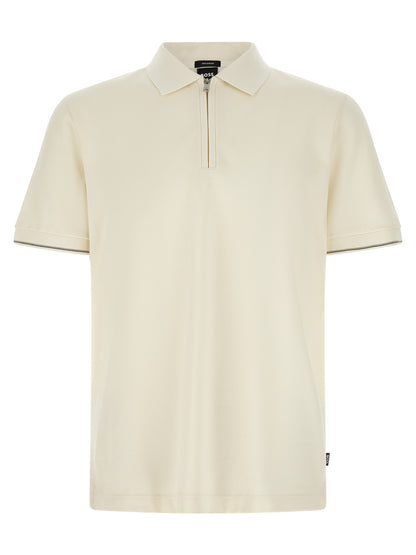 Hugo Boss Beige Cotton Polo Shirt