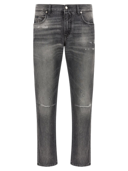 Jean Dolce & Gabbana homme en coton gris – DO-339224