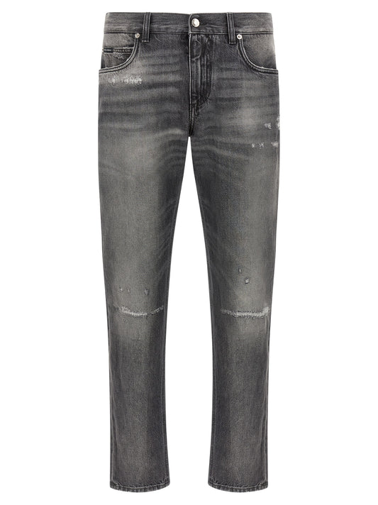 Jean Dolce & Gabbana homme en coton gris – DO-339224