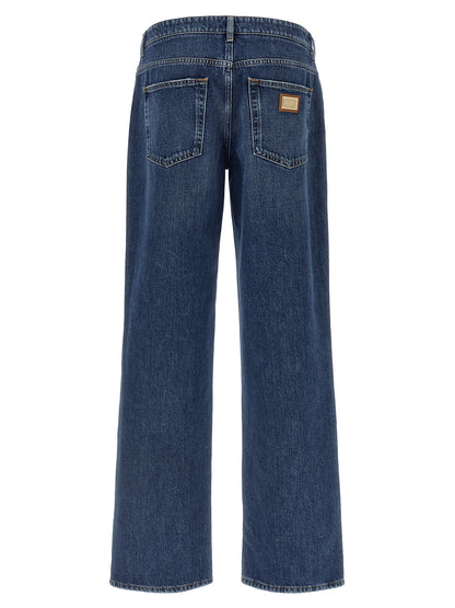 Jean Dolce & Gabbana femme en coton bleu – DO-339244
