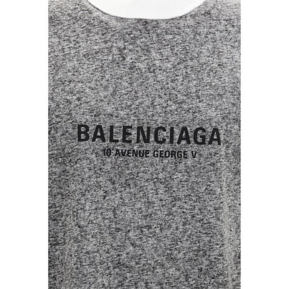 Balenciaga Gray Cotton T-Shirt