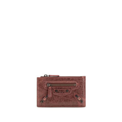 Balenciaga Bordeaux Lamb Ovis Aries Aries Wallet