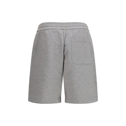 Moncler Gray Cotton Bermuda Shorts