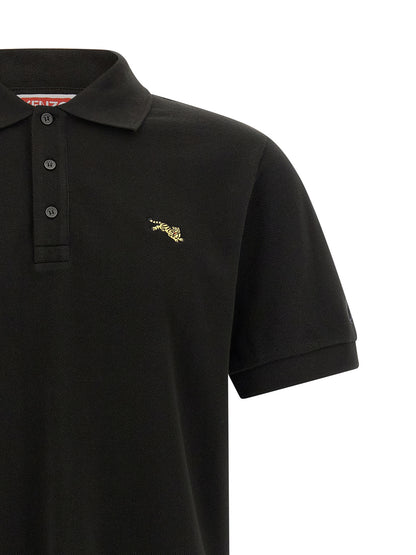 Kenzo Black Cotton Polo Shirt