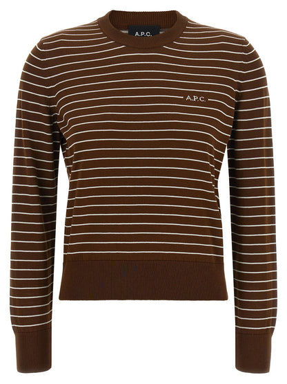 A.P.C. Brown Cotton Cardigan