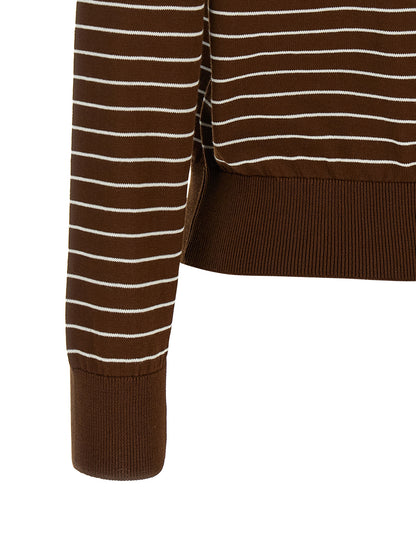 A.P.C. Brown Cotton Cardigan