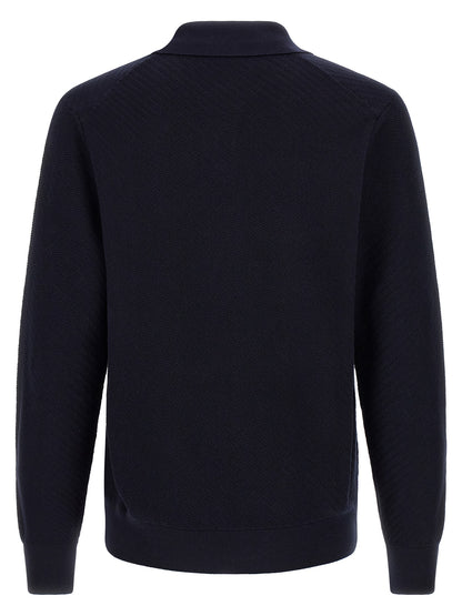 Hugo Boss Blue Cotton Polo Shirt