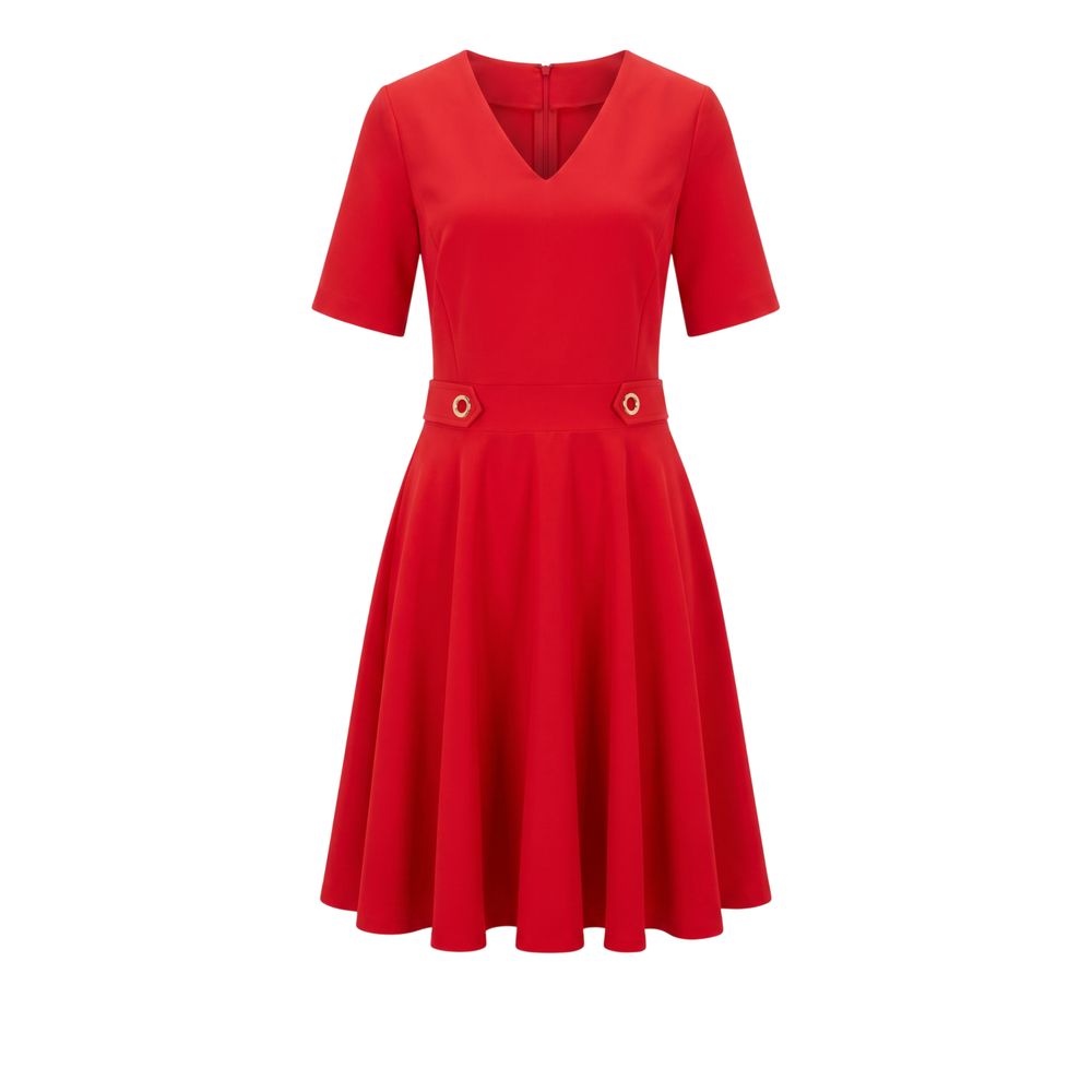 Robe Trussardi Jeans femme courte en polyester rouge – TR-25680