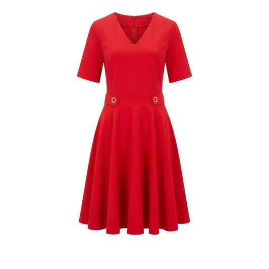Robe Trussardi Jeans femme courte en polyester rouge – TR-25680