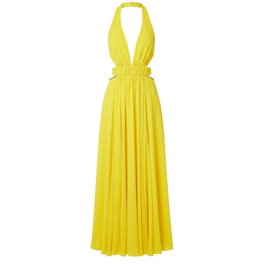 Robe Trussardi femme en viscose jaune – TR-25674