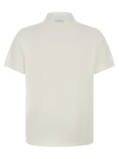 Fendi White Cotton Polo Shirt