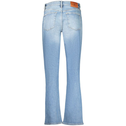 Jean Calvin Klein femme High Rise Straight en coton bleu – CA-46636