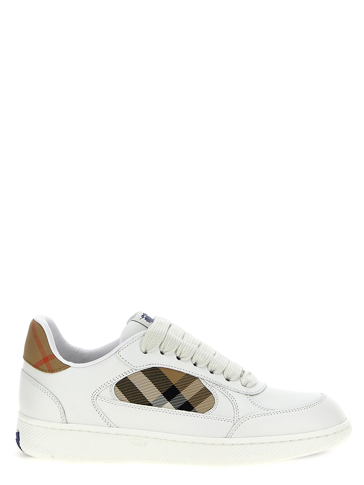 Baskets Burberry femme Terrace en cuir beige – BU-313416