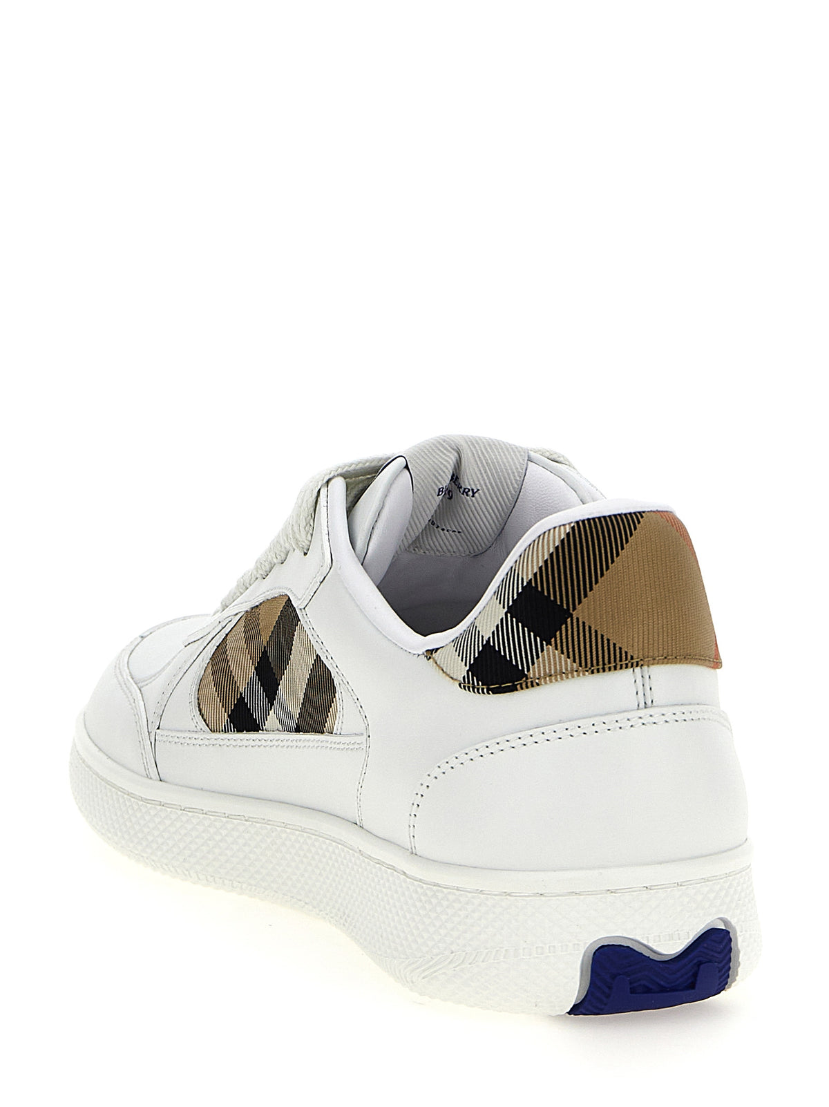 Baskets Burberry femme Terrace en cuir beige – BU-313416