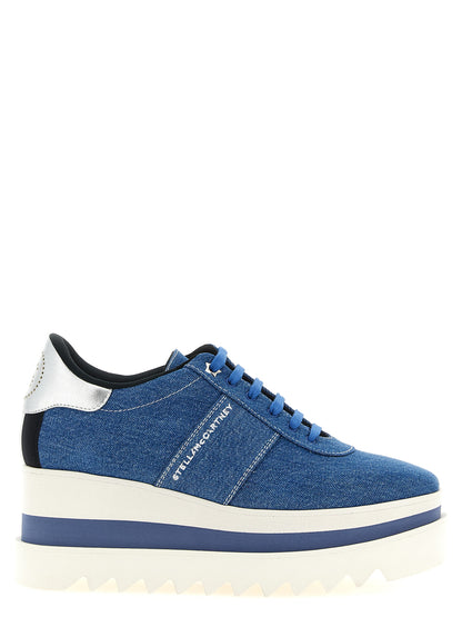Sneakers Plateforme Femme Stella McCartney Sneakelyse Bleues – Made in Spain | HBPS Fashion