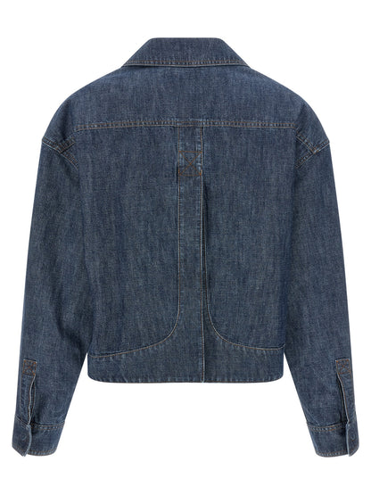 Fendi Blue Cotton Denim Jacket