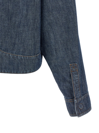Fendi Blue Cotton Denim Jacket