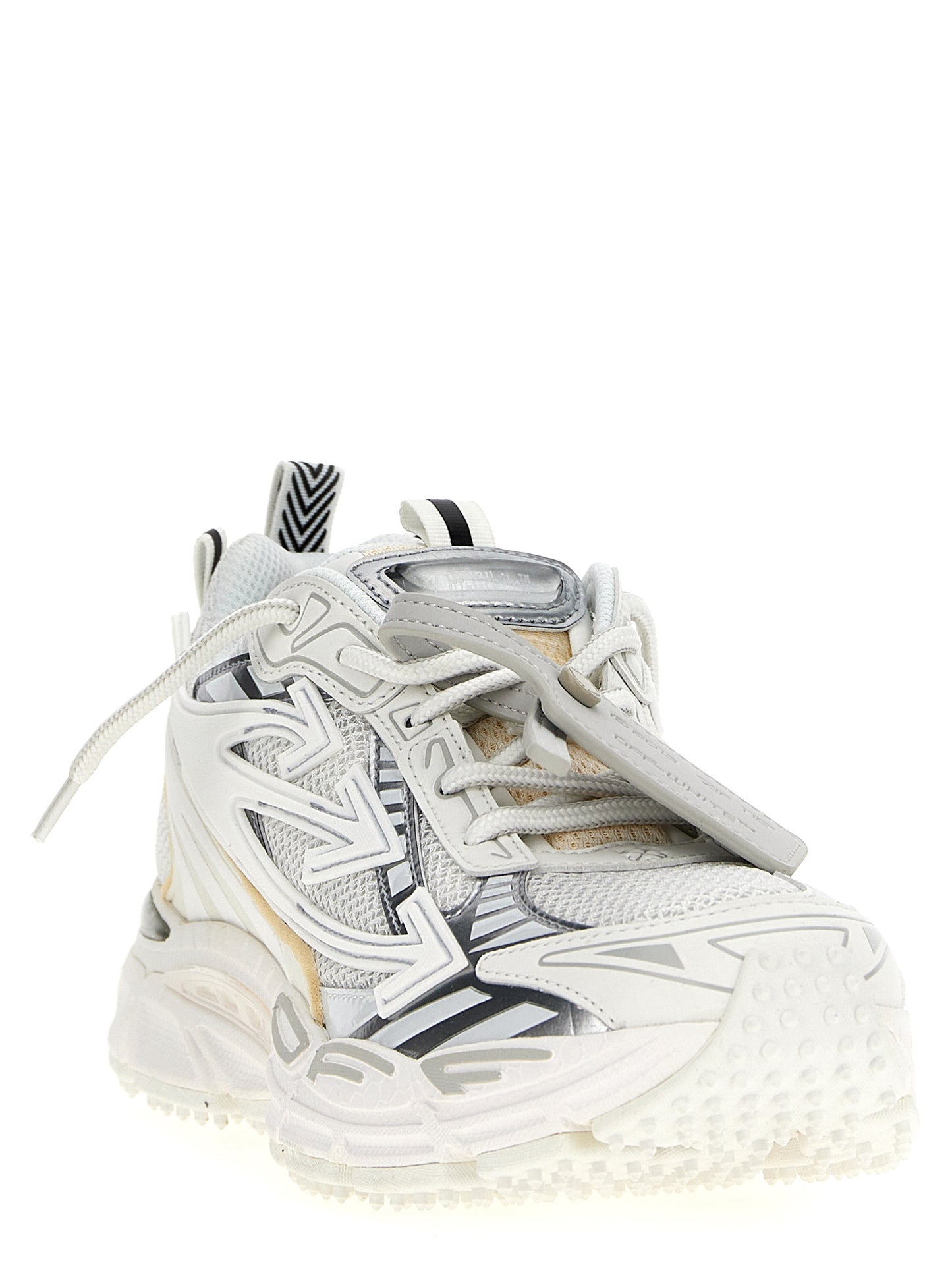 Off-White White Polyethylene Athletic Sneakers