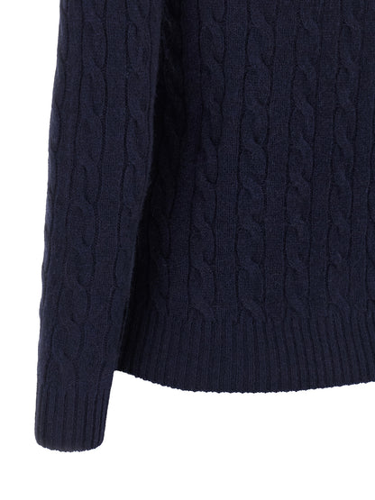 Polo Ralph Lauren Blue Wool Cardigan