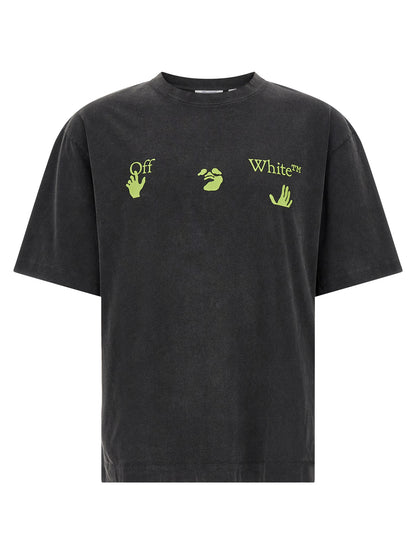Off-White Black Cotton T-Shirt