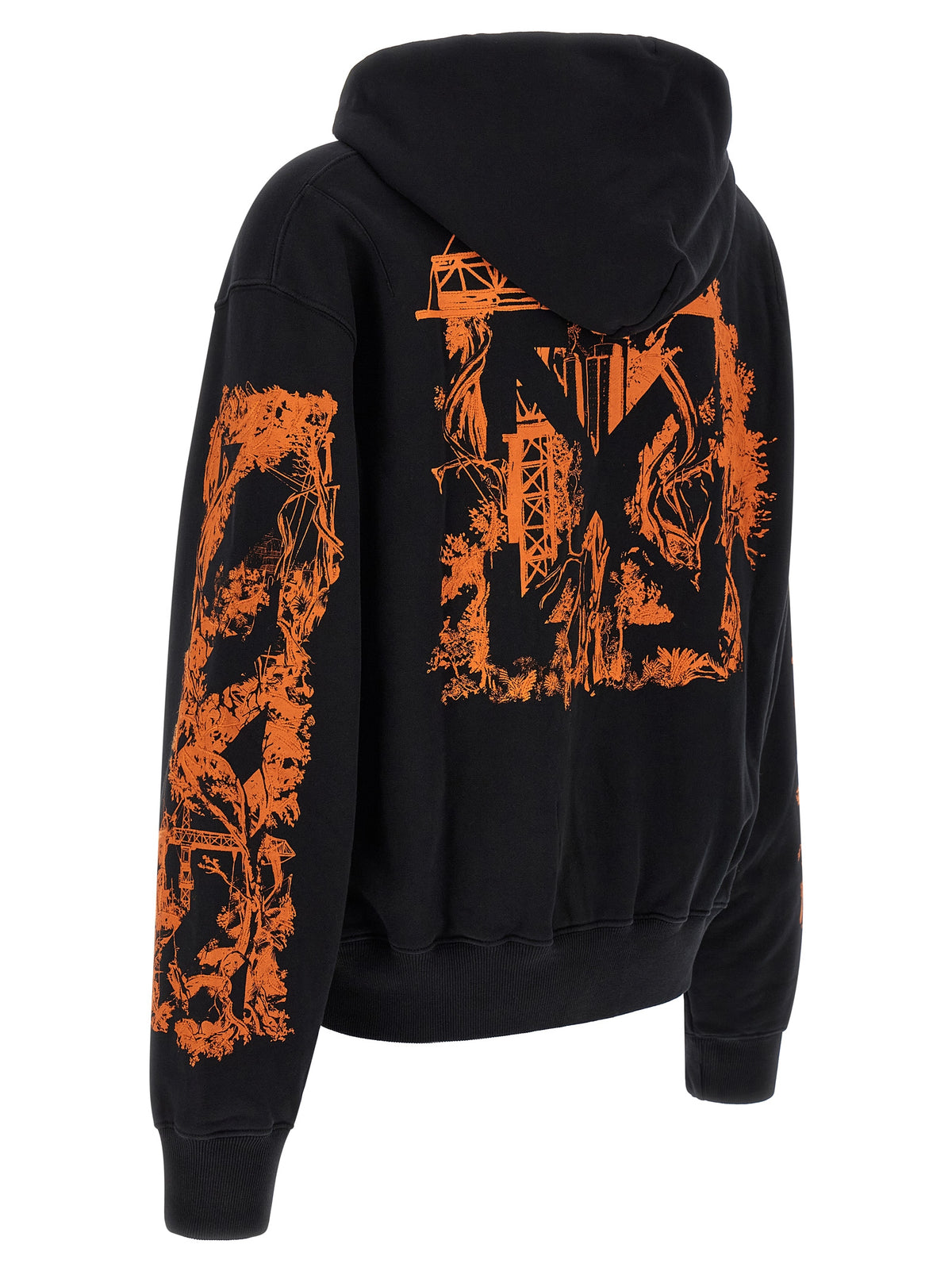 Sweat à capuche Off-White homme City Nature en coton noir – OF-340242