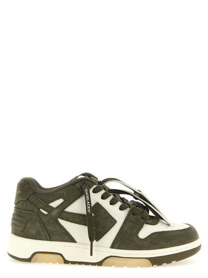 Off-White Bicolor Cowhide Athletic Sneakers