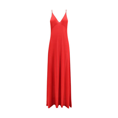 Fendi Red Silk Casual Dress
