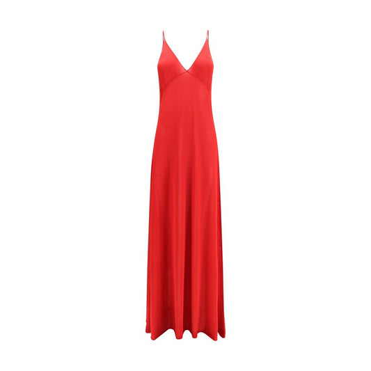 Fendi Red Silk Casual Dress