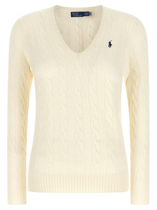 Polo Ralph Lauren White Wool Cardigan