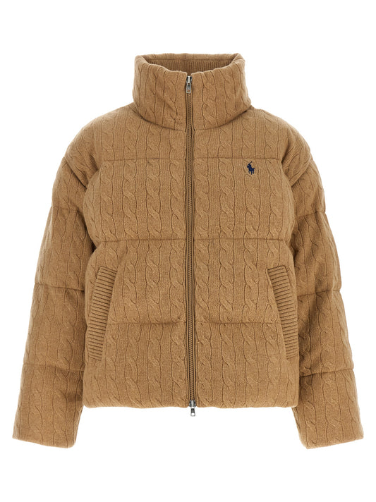 Polo Ralph Lauren Beige Wool Full-Length Jacket