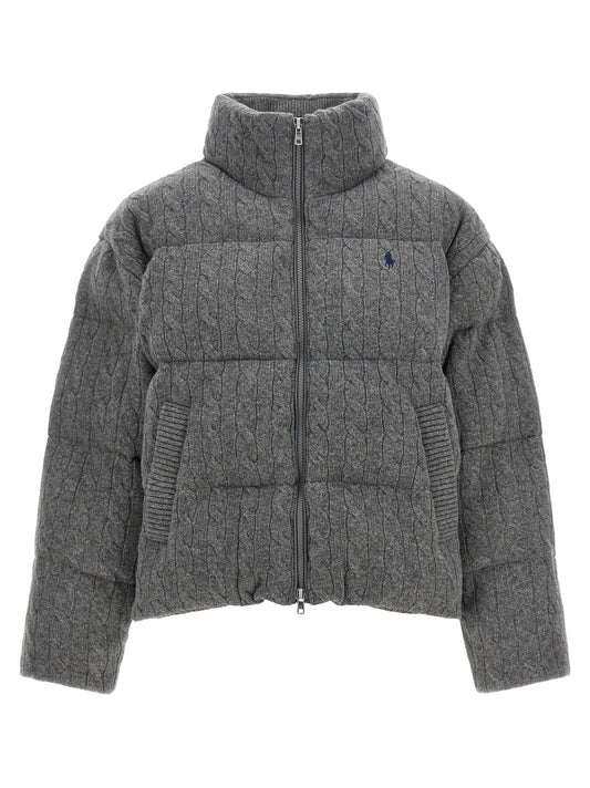 Polo Ralph Lauren Gray Wool Full-Length Jacket