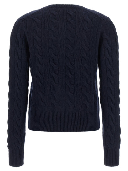 Polo Ralph Lauren Blue Wool Cardigan