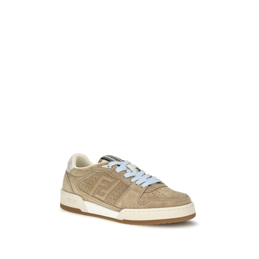 Baskets Fendi femme Match en daim beige – FE-8E9084B1RGF1Y22