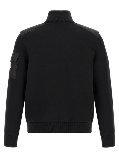 Moncler Black Polyamide Cardigan