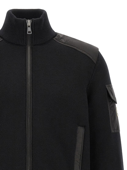 Moncler Black Polyamide Cardigan