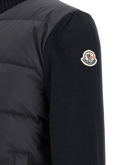 Moncler Blue Polyester Cardigan