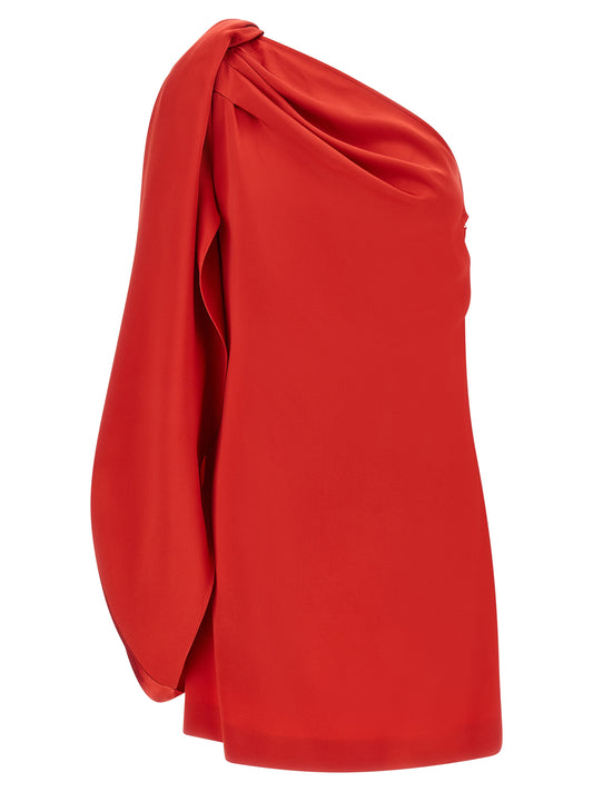 Stella McCartney Red Acetate Short Dress