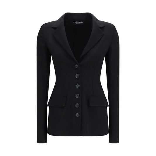 Dolce & Gabbana Black Wool Oves Aries Full-Length Jacket